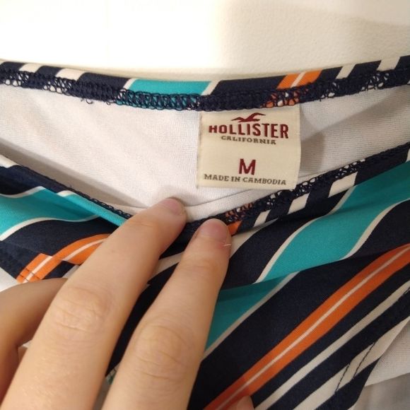 Hollister Woman's Swim Bottoms Woman's Striped M - Picture 3 of 3